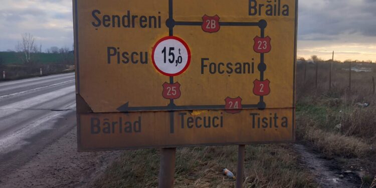 Restricții de circulație pe DN 25, în localitatea Piscu din județul Galați