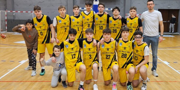 Victorie la 20 de puncte diferență pentru juniorii U16 de la Cuza Pirates Brăila