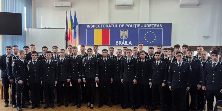 Inspectoratul de Poliție Județean Brăila își consolidează structurile operative prin încadrarea unei noi promoții de polițiști