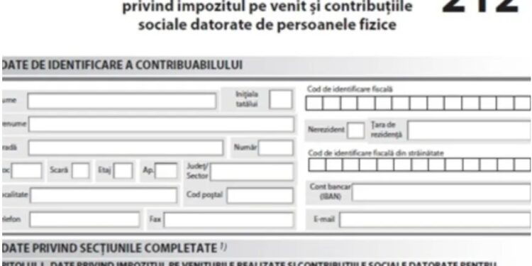A fost actualizat formularul 212