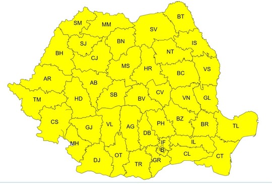 Atenţionările de ger au fost prelungite până joi dimineaţă