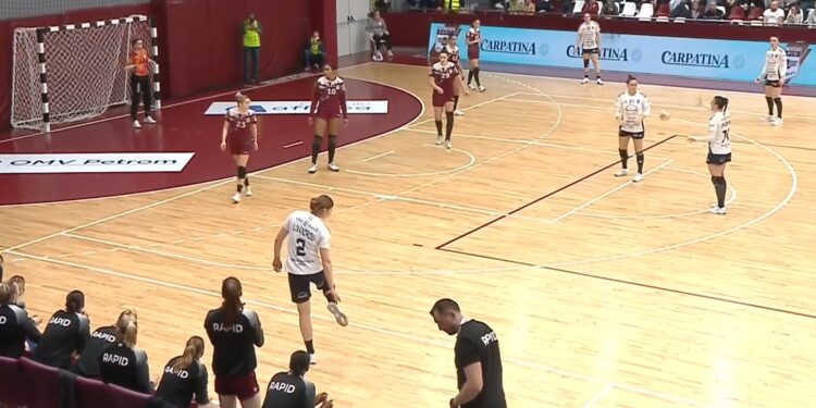 HC Dunărea învinsă la 5 goluri diferență de Rapid București