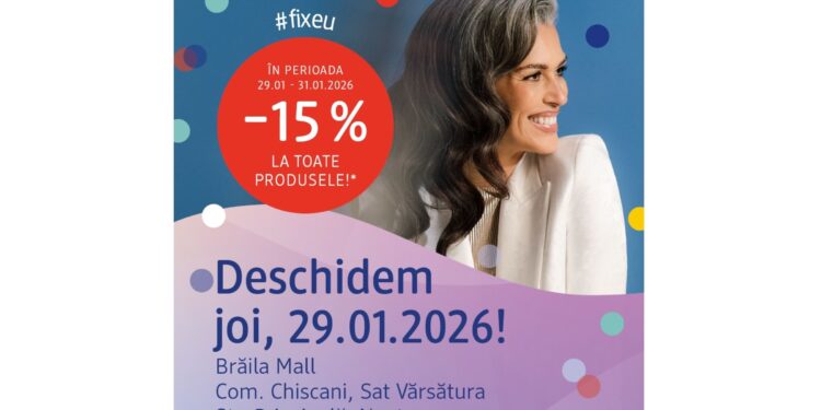 Brăila Mall anunță deschiderea celui mai mare magazin DM din oraș
