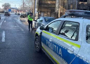 Acțiune a polițiștilor rutieri pentru creșterea siguranței pietonilor și participanților la trafic