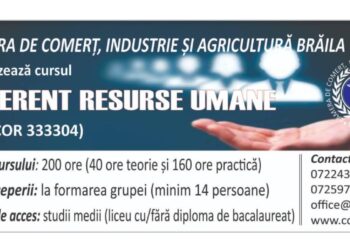 CCIA Brăila organizează Curs de Referent Resurse umane