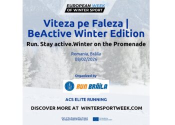 RunBraila (ACS Elite Running) se alătură European Week of Winter Sport 2026 pentru a promova mișcarea în aer liber și sportul de iarnă