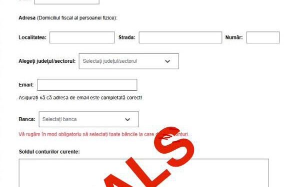 ANAF avertizează asupra unei noi tentative de frauda care folosește numele instituției