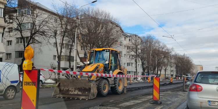 Lucrări pe Bulevardul Dorobanților