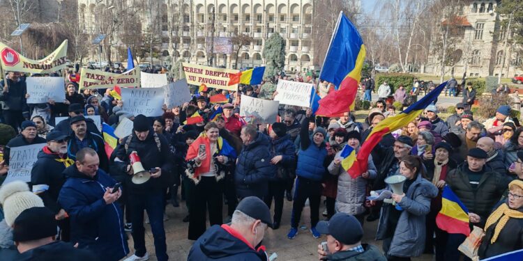 Protest organizat de AUR la Brăila