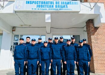 Viitorii subofițeri, în practică la Jandarmeria Brăila
