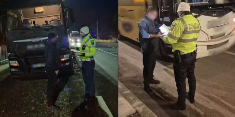 Nereguli depistate de polițiștii brăileni în cadrul acțiunii europene „TRUCK & BUS”, organizată sub egida ROADPOL