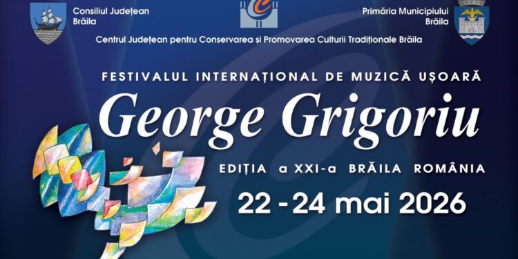 Ediția a XXI-a a Festivalului ”George Grigoriu” va avea loc în perioada 22-24 mai