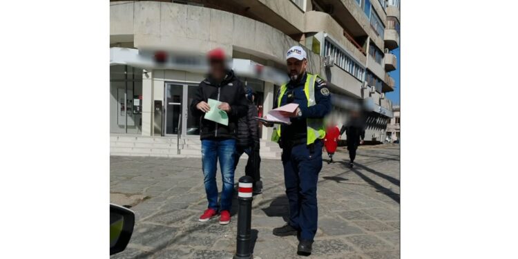 Acțiune a polițiștilor rutieri, în municipiul Brăila, pentru reducerea riscului rutier