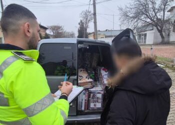 A intrat pe interzis și s-a ales și cu amendă, dar și cu marfa din mașină confiscată