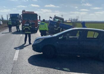 Accident cu 3 persoane rănite pe DN23