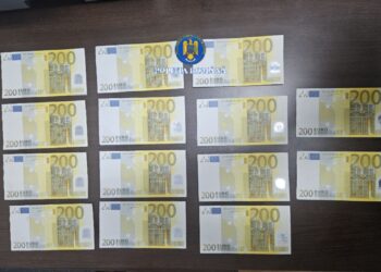 Soțul arestat preventiv, iar soția cercetată sub control judiciar, după ce au pus în circulație 4.000 de euro, formați din bancnote contrafăcute, în cupiură de 200 de euro