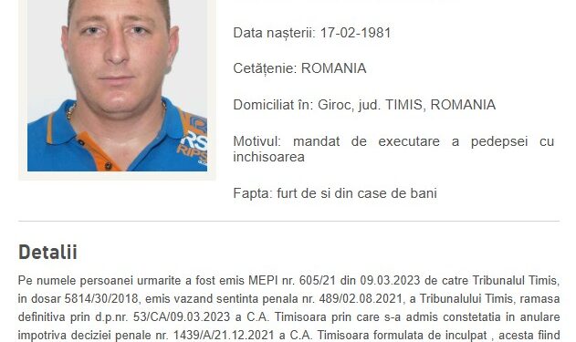 Urmărit internațional din categoria Most Wanted, adus în țară de polițiști