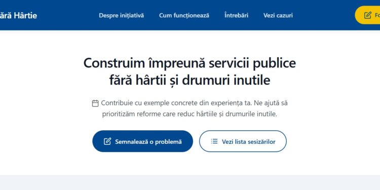 Guvernul invită cetățenii să ajute statul să se debirocratizeze pe platforma fara-hartie.gov.ro
