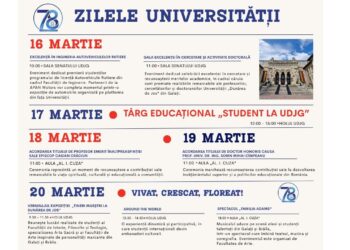 Universitatea 'Dunărea de Jos' marchează 78 de ani de învățământ superior la Galați