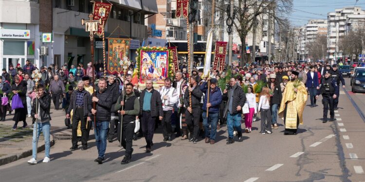 Pelerinajul de Florii în municipiul Brăila