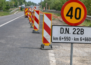 Restricții de viteză pe DN22B (șoseaua dig Brăila – Galați)