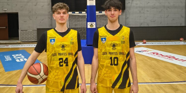 Doi baschetbaliști de la Cuza Pirates Brăila selecționați pentru echipa națională de Under 17