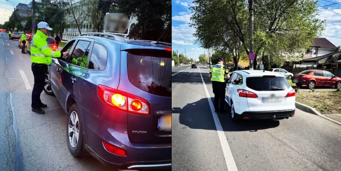 În urma acțiunilor polițiștilor de joi, 23 aprilie, au fost reținute 4 permise de conducere și 2 certificate de înmatriculare