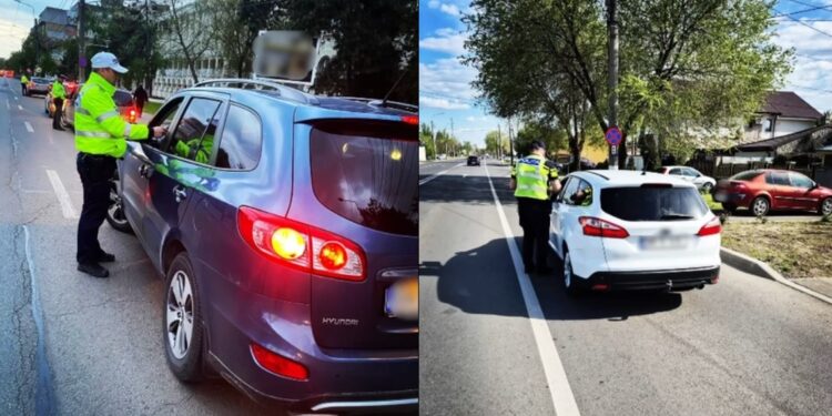 În urma acțiunilor polițiștilor de joi, 23 aprilie, au fost reținute 4 permise de conducere și 2 certificate de înmatriculare