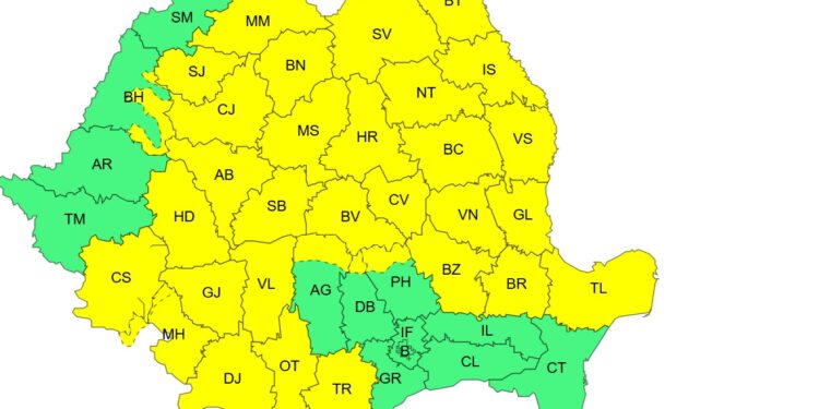 După o zi de Florii cu vreme de primăvară autentică avem parte de un cod galben de intensificări ale vântului