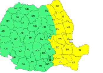 Avertizare meteo de intensificări ale vântului