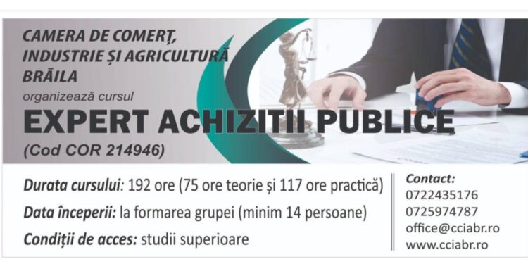 Curs Expert achiziții publice