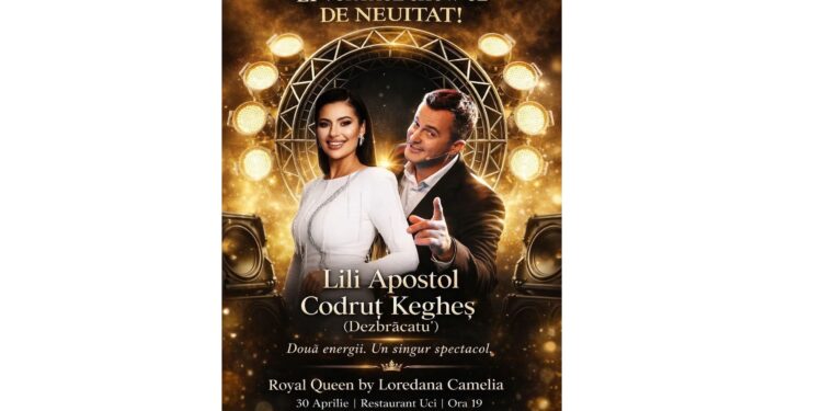 Lili Apostol și Codruț Kegheș – „sarea și piperul” unui show spectaculos la Galați! Eveniment de top în lumea beauty pe 30 aprilie