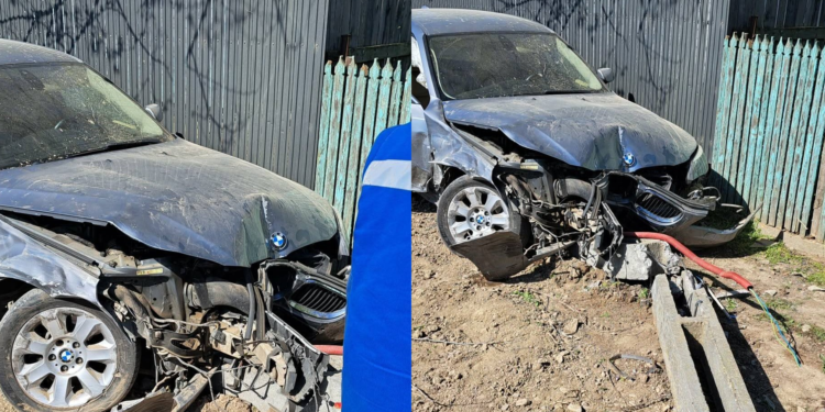 În urma unui accident stupid, a fost proiectat cu mașina într-un stâlp de electricitate
