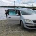 Plasă de pescuit tip monofilament descoperită de către polițiștii de frontieră brăileni