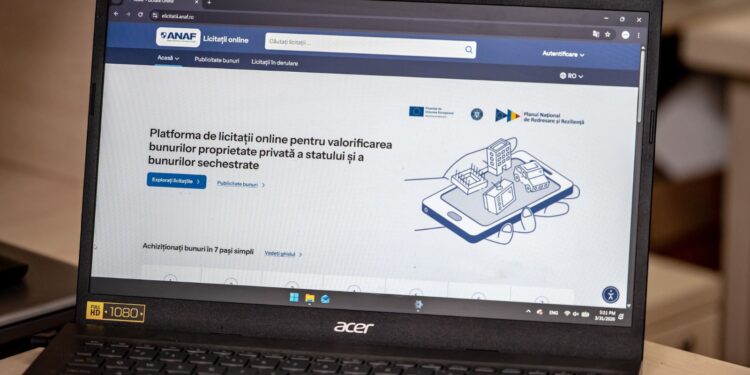 Platforma de licitații online ANAF