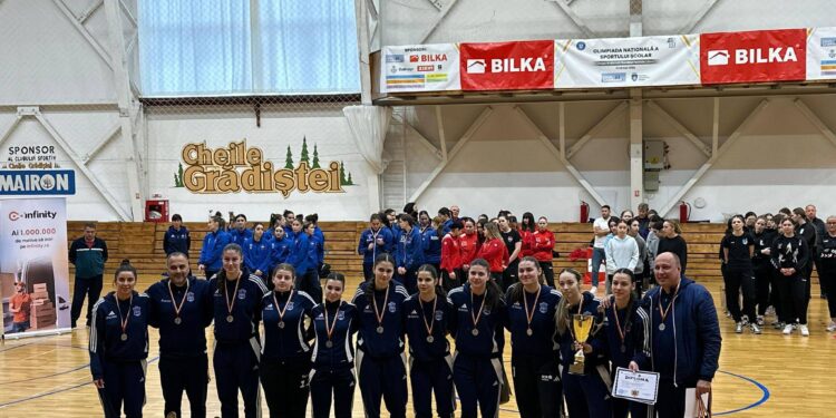 Echipa Colegiului „D. P. Perpessicius” Brăila, vicecampioană națională la ONSS handbal fete - liceu