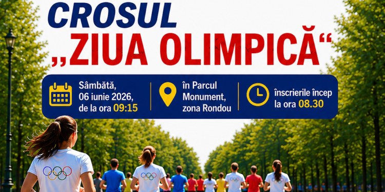 Sâmbătă, 6 iunie 2026, brăilenii sunt așteptați la Crosul „Ziua Olimpică”