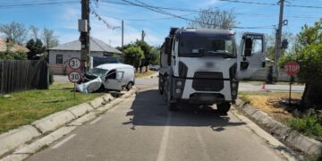 Accident cu o persoană rănită în comuna Romanu