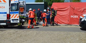 simulare de accident cu risc radiologic și victime multiple pe DJ 221