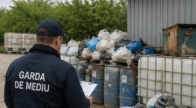 Garda de Mediu Brăila a amendat o societate agricolă cu 15.000 de lei pentru nereguli privind gestionarea deșeurilor