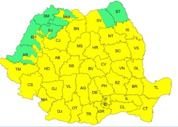 Cod galben de  intensificări ale vântului