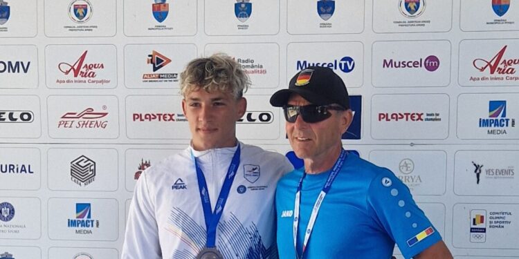 Medalie a României adusă de brăileanul Stoian Eduard la Campionatul European de Maraton Kaiac-Canoe