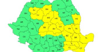 Cod galben de instabilitate atmosferică accentuată