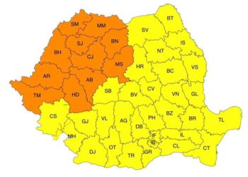 ANM a emis Cod Portocaliu și Cod Galben de caniculă. Temperaturile urcă până la 37 de grade!