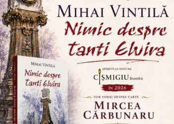 Lansarea romanului „Nimic despre tanti Elvira”, de Mihai Vintilă, la Librăria Cărturești Brăila Mall