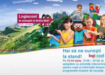 Brăila Mall și Logiscool invită copiii să descopere programarea, inteligența artificială și tehnologiile creative