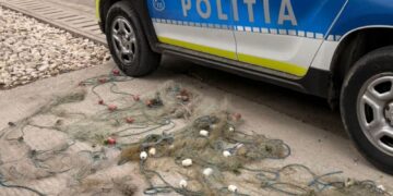 Braconaj piscicol pe râul Siret, în zona localității Corbu Vechi