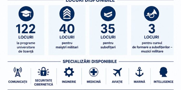 Start recrutărilor pentru instituțiile de învățământ militar și de informații