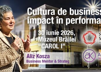 Aliz Kosza, una dintre cele mai experimentate femei de business din România, vine în premieră la Brăila pentru conferința „Cultura de business are impact în performanță”