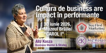 Aliz Kosza, una dintre cele mai experimentate femei de business din România, vine în premieră la Brăila pentru conferința „Cultura de business are impact în performanță”